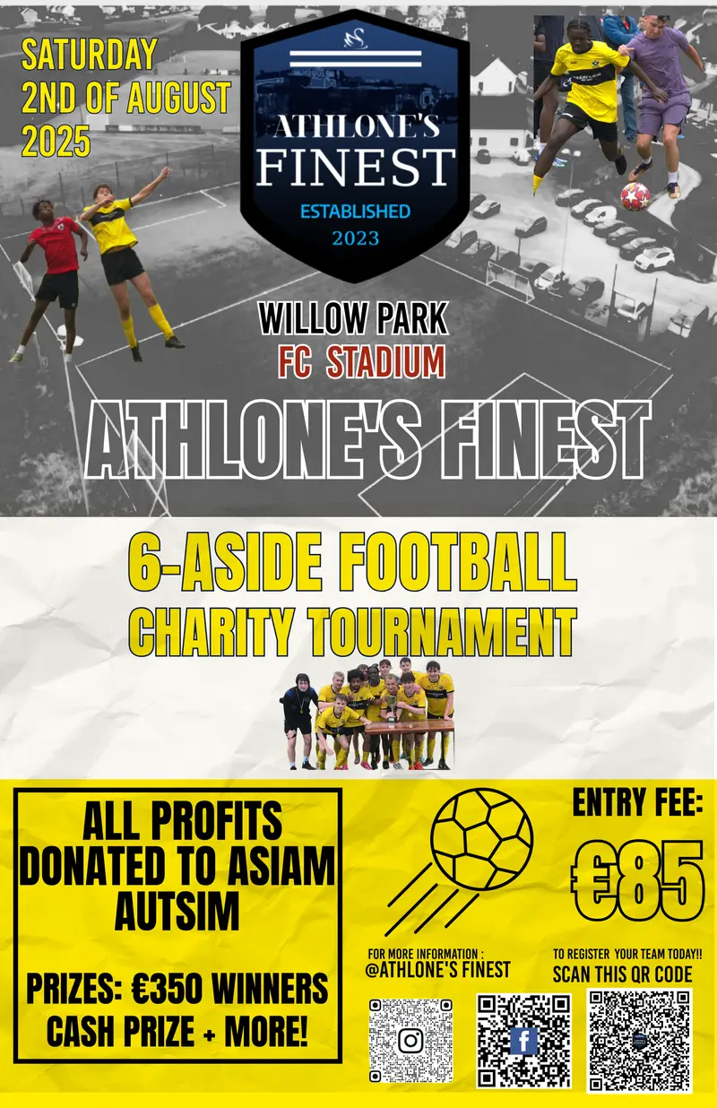 Official 2025 Athlone's Finest tournament poster